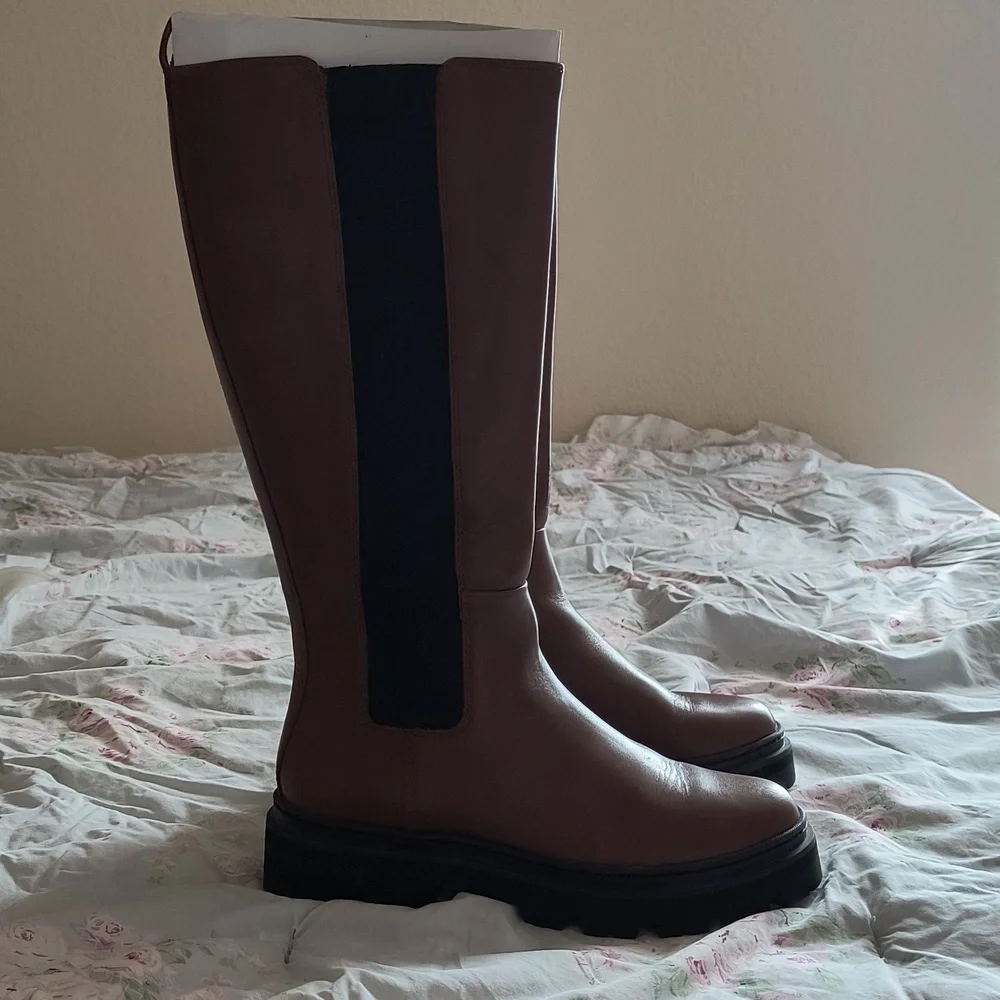 Madewell Poppy Tall Lugsole Boot - Picture 2 of 10